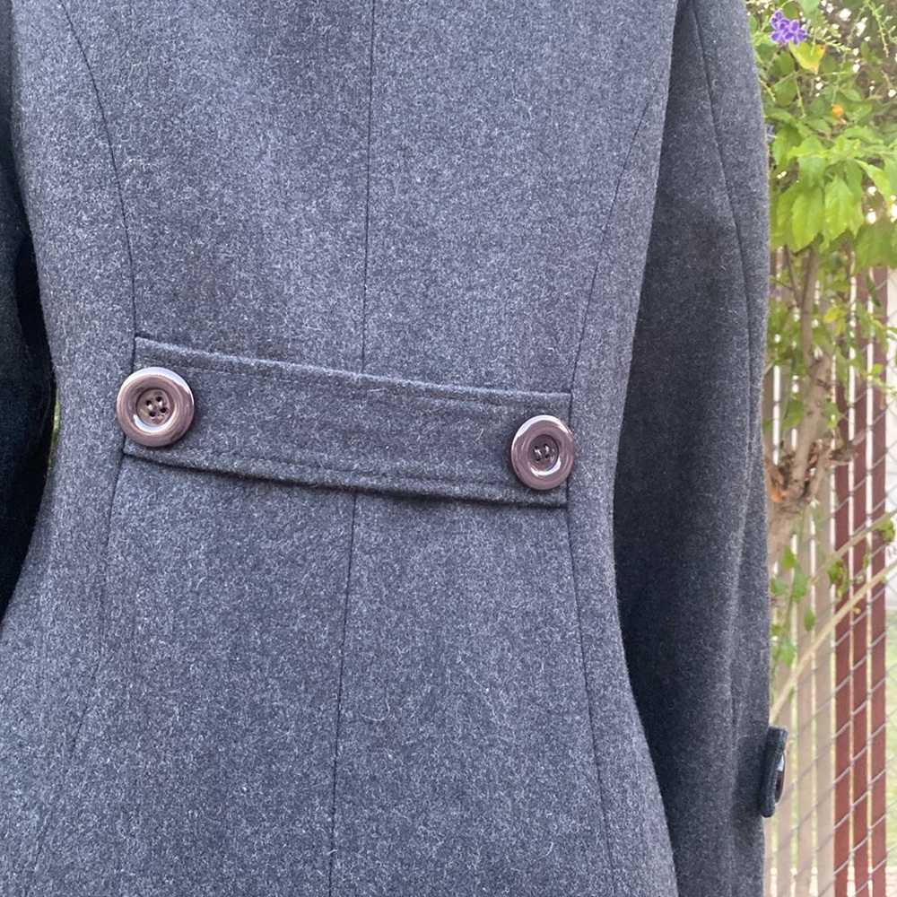 Basic Edge Cloting Gray Dress Coat - image 4